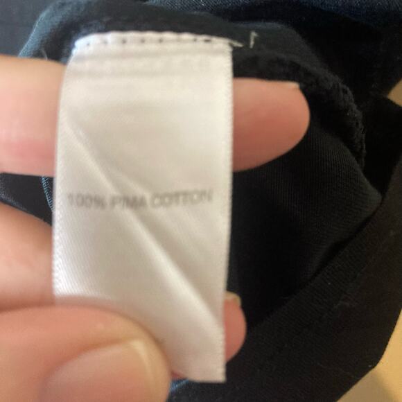 Purejill Curved Seam Tunic with 2 Pockets Black Size Small - Picture 7 of 9